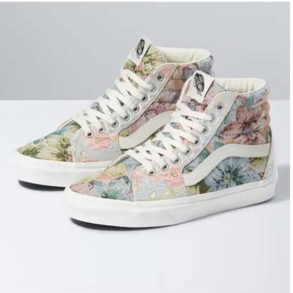 Vans Shoes - Vans Sk8-Hi Floral Tapestry High Top Sneakers Size 5 Women